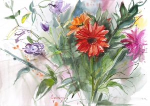 MILOSLAVSKAYA flowers LX 9399 Художник, преподаватель рисования, пленэры, скетчинг, композиция, art coach