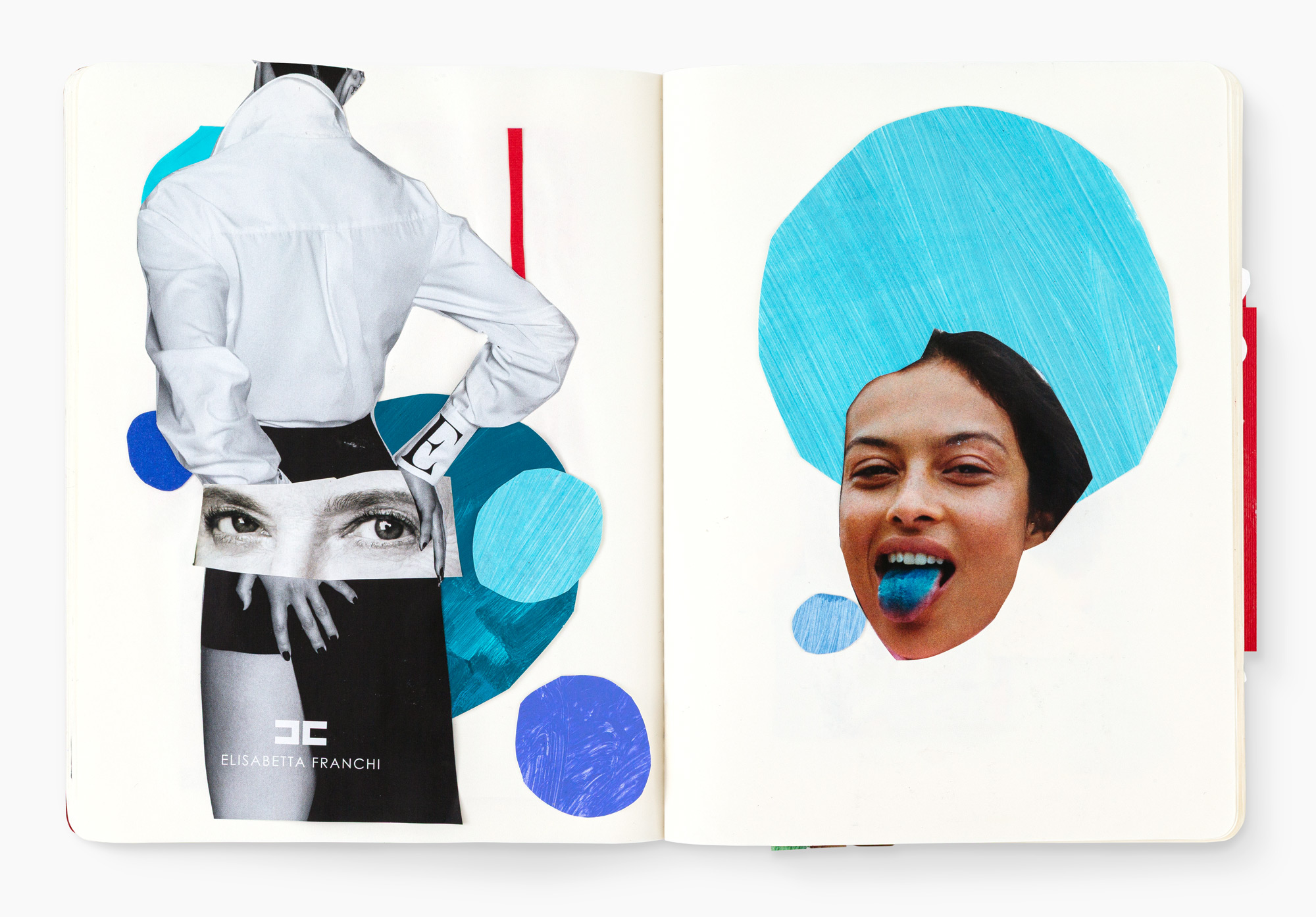 абстрактный коллаж от арт-коуча и художника Кристины Милославской